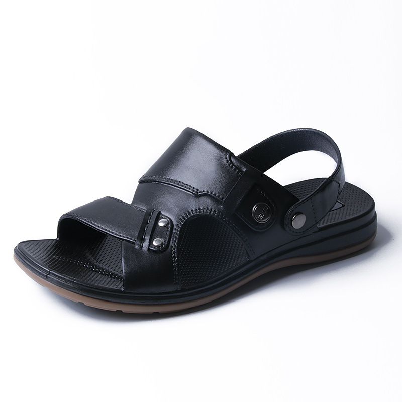 Pull-back men's sandals, men's beach shoes, men's summer casual driving sandals, outdoor slippers, driver's sandals for outdoor wear