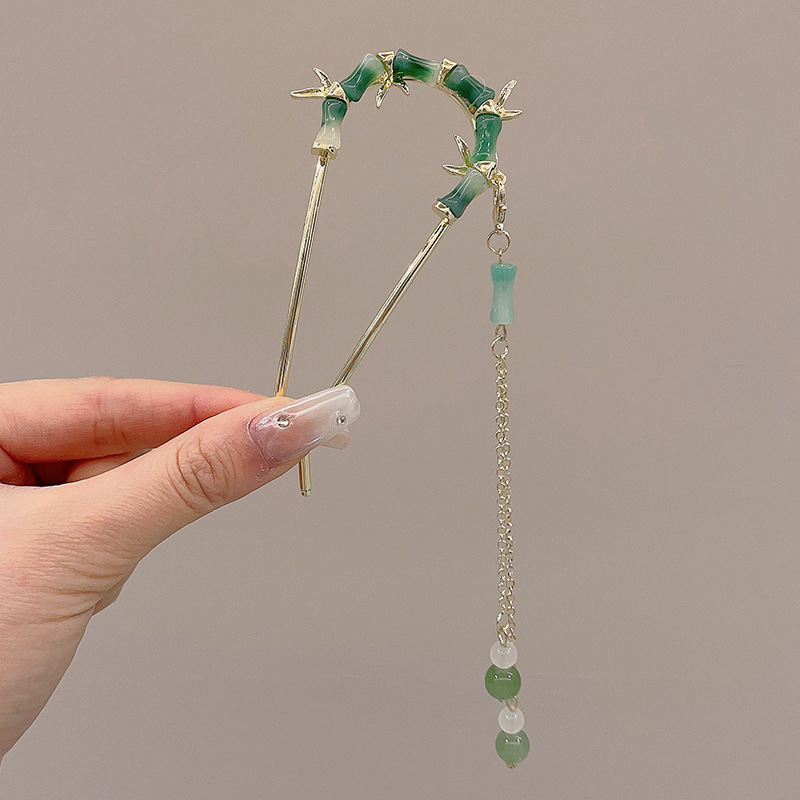 Antiguo estilo u flange pearl clip de cabello de mujer paso a paso mariposa clip de cabello de alta sensación cheongsam adorno de cabello artefacto de cabello