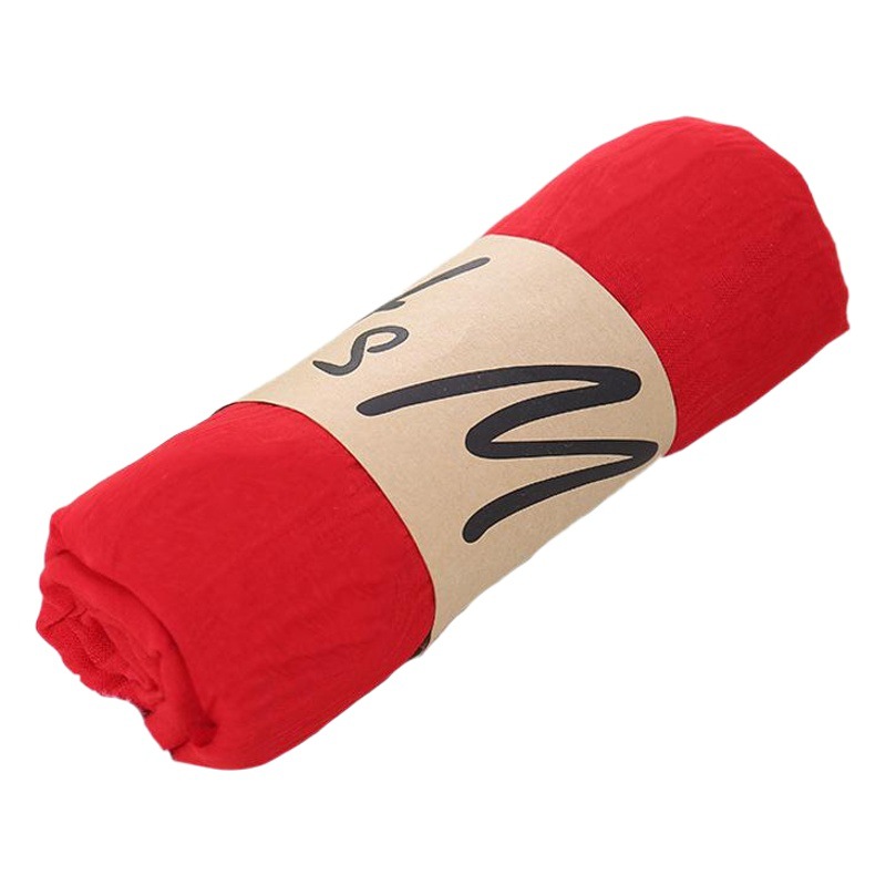 New cotton and linen scarf women's national style scarf shawl gift stall monochrome Joker scarf wholesale