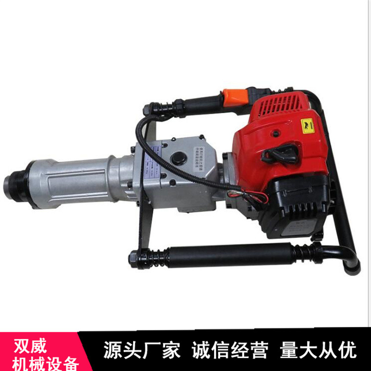 防汛抢险小型路面光伏打桩机 便携式二冲程汽油打桩机厂家直供