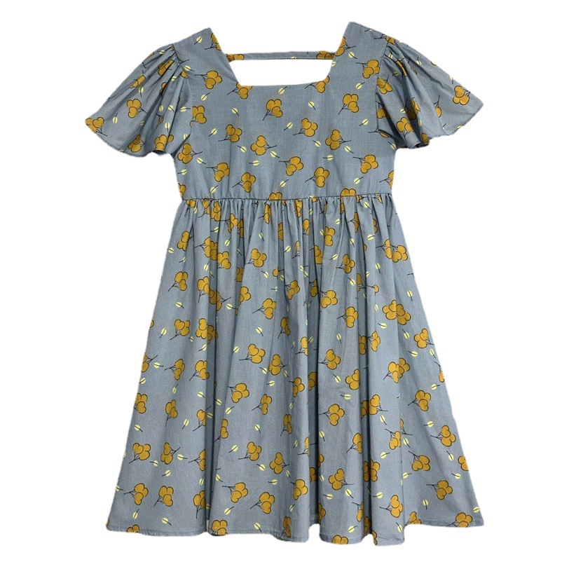 Estilo coreano ropa para niños vestido de niña falda para niños de verano falda impresa para niñas vestido de verano 2023 nuevo estilo occidental de moda