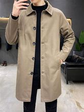 中长款风衣男士春秋季新款翻领休闲外套韩版宽松商务痞帅薄款大码