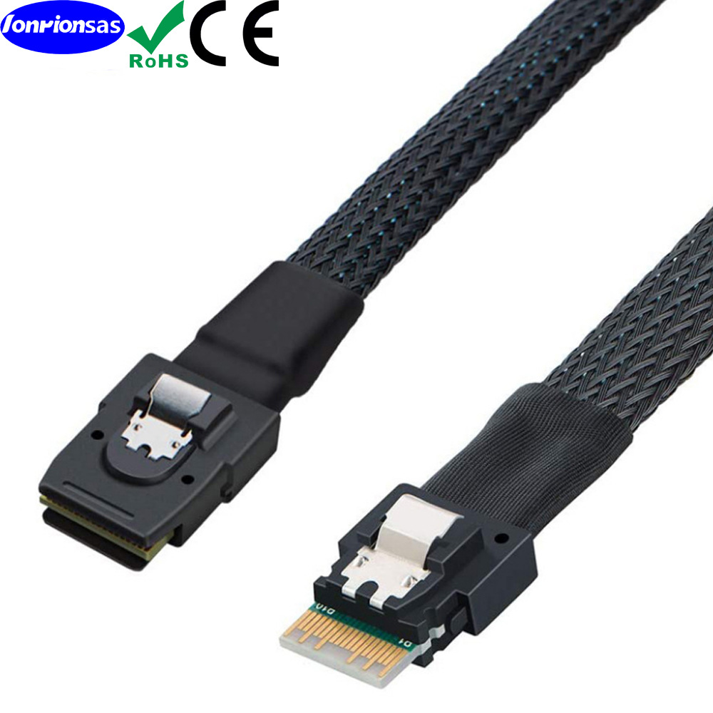 Slimsas MINISAS SFF 8654 4I转36P 8087服务器机内高速线