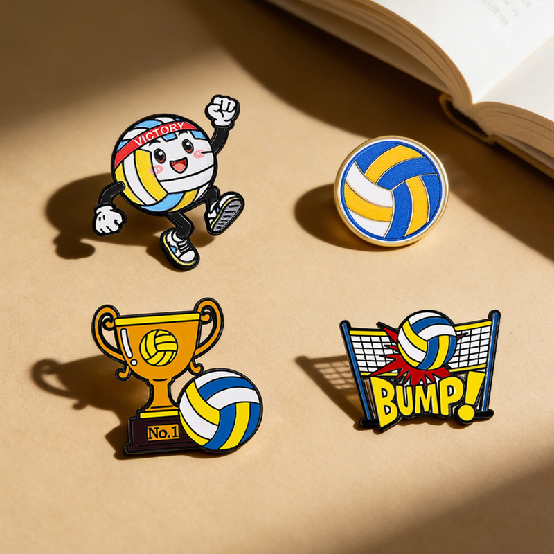 Volleyball Competition Badges, Sports Event Souvenirs, Brooches, Backpack Decorations, Accessories, Men's and Women's Volleyball Competition Metal Medals Volleyball Competition Badges, Sports Event Souvenirs, Brooches, Backpack Decorations, Accessories, Men's and Women's Volleyball Competition Metal Medals