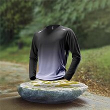 运动男专业跑步服秋冬健身衣服2025新款羽毛球训练户外速干衣