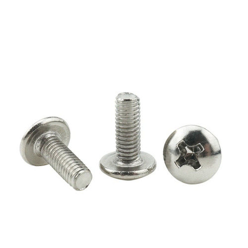 TM iron nickel-plated screws cross large flat head machine screw machine wire umbrella head mushroom head large head screw bolt M3/M4