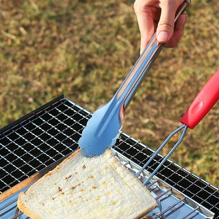 贴牌加工定制不锈钢食物夹户外烧烤夹韩式烤肉夹304不锈钢烧烤夹