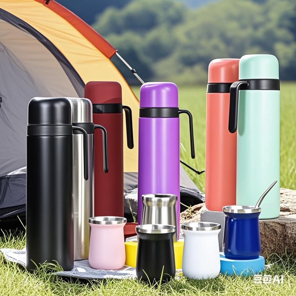 Taza de acero inoxidable caliente personalizada gran ml 1000ml Matay taza de agua set hervidor de vacío regalos comerciales