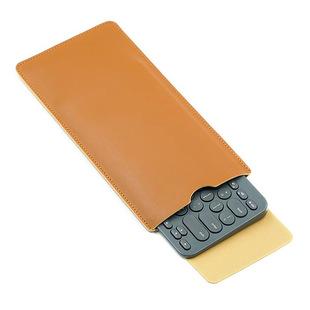 New leather keyboard bag tablet keyboard storage bag portable fashion liner wireless Bluetooth dustproof protective cover