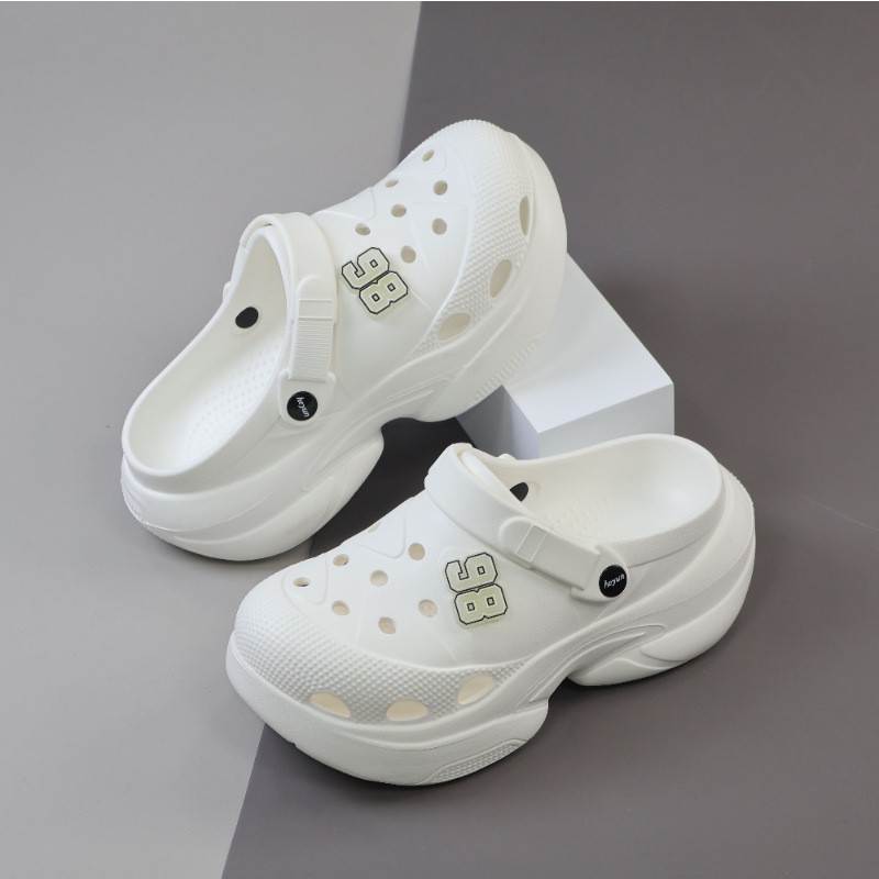 Men's Summer Outdoor Breathable Non-Slip Clogs with Eva Luminous Design, Odor-Resistant, Durable Beach Slippers