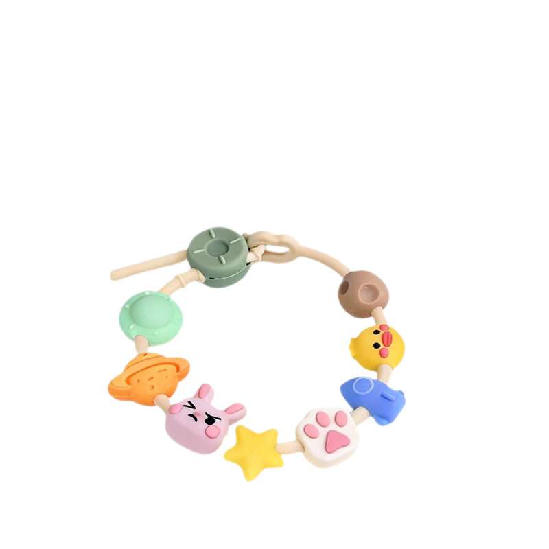 Pulseras anti-mosquitos de dibujos animados para niños pulseras anti-mosquitos adorables DIY aceites esenciales de plantas anti-mosquitos pulseras de silicona al aire libre padres e hijos