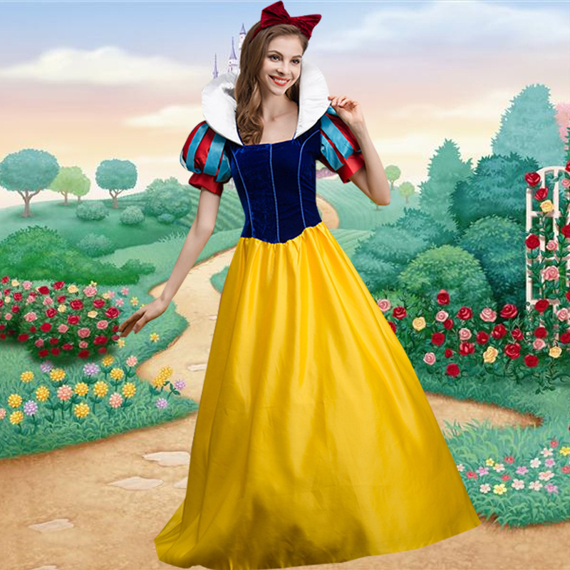 Autumn New Halloween Snow White Dress Cinderella dress Cinderella Adult Stage Performance Costume Autumn New Halloween Snow White Dress Cinderella dress Cinderella Adult Stage Performance Costume