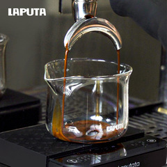 LAPUTA コーヒーエキスカップ エスプレッソカップ ガラスミルクカップ 計量カップ 目盛り付き オンスカップ 100ml