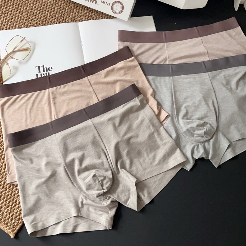 7732 Narrow-Edged Bamboo Fiber Floral Yarn Men's Underwear New Product All-Season Simple Solid Color Slightly Elastic Non-Tight Boxer Briefs 7732 Narrow-Edged Bamboo Fiber Floral Yarn Men's Underwear New Product All-Season Simple Solid Color Slightly Elastic Non-Tight Boxer Briefs