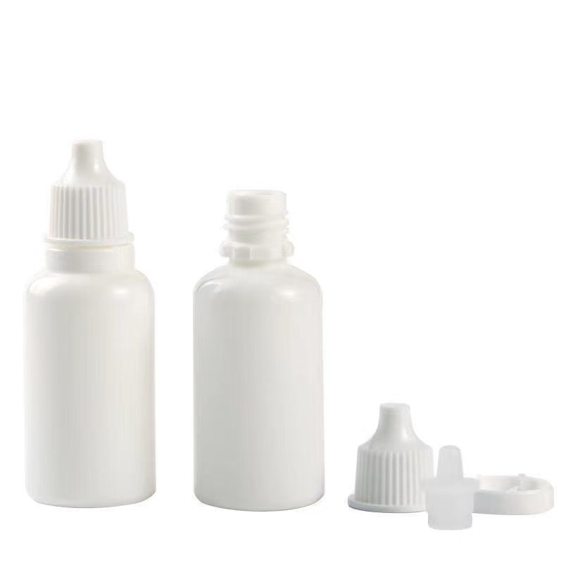 Botella de plástico de gotas oculares blancas para evitar la luz botella de muestra de embalaje botella de muestra botella de embalaje botella de medicina ocular botella de líquido de cuidado ocular botella vacía image 5