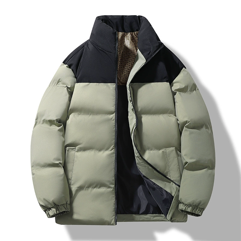 Men's down jacket, thickened warm insulation, high collar, M–5XL
