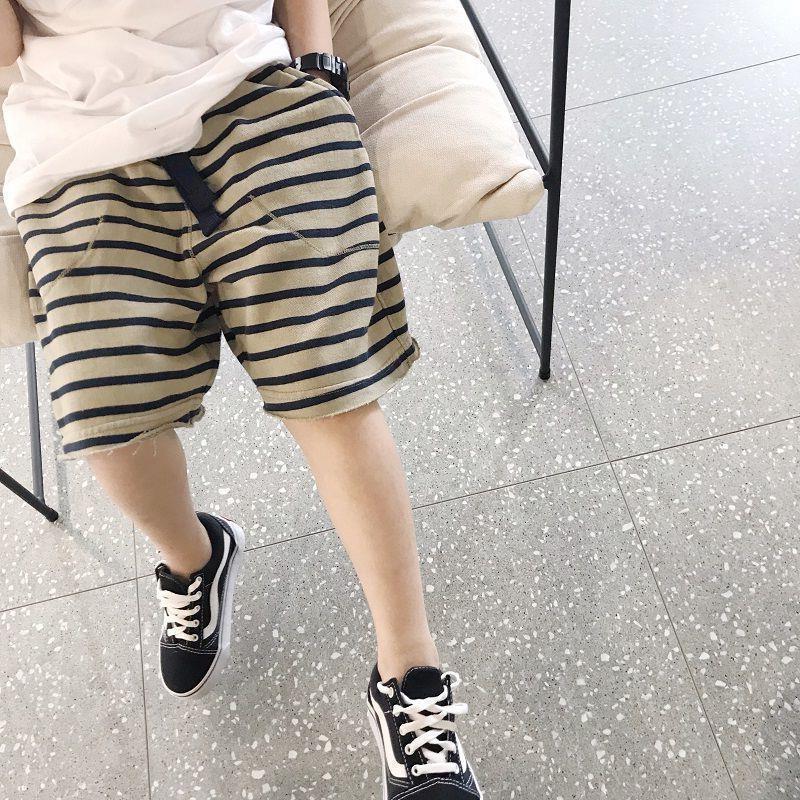 条纹裤儿童韩版夏季男五分棉六分柔软子短男短代发一件代发代货