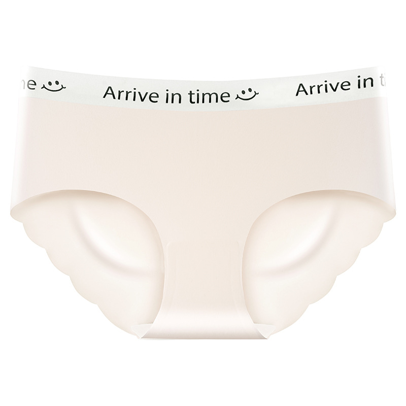 Seda de hielo mujer sin costuras antibacteriano algodón entrepierna algodón verano delgado chica sexy calzoncillos de cintura media refrescante