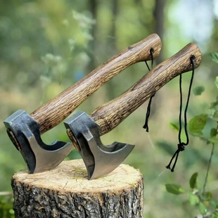 ✅ German Imported Outdoor Long-Handled Ax, Hand Ax for Splitting Firewood and Chopping Bones, Forged Woodworking Ax, Mountain Opening Niman Ax