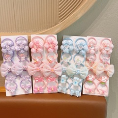 子供用ゴムバンド漫画高弾性ヘアロープセットベビー耐久性のあるヘアロープ小さな女の子の編組ヘアゴム