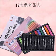 Art student special square 12 powder painting stick powder brush sketch carbon painting stick painting charcoal compressed charcoal strip painting