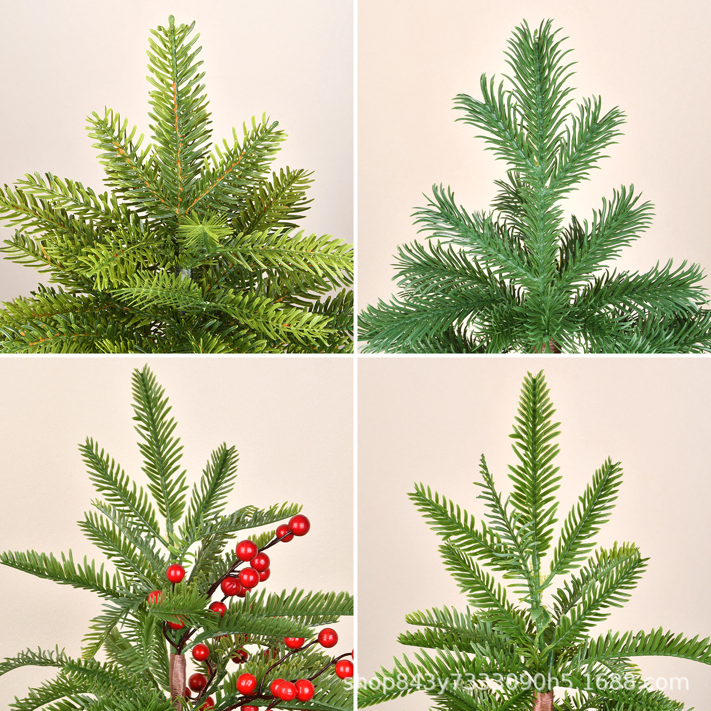 Decoración de Navidad 50 ~ 70cm pequeña decoración de árbol de Navidad PE decoración de escritorio diseño de escenario de árbol de mangá