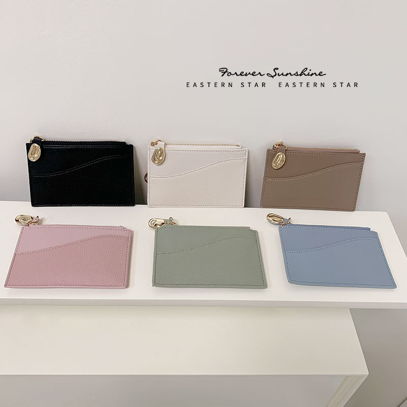 凹凸金物 ~ 新品INSミニレディースINS純色カードケースシンプルファッション財布レディース学生ウォレット