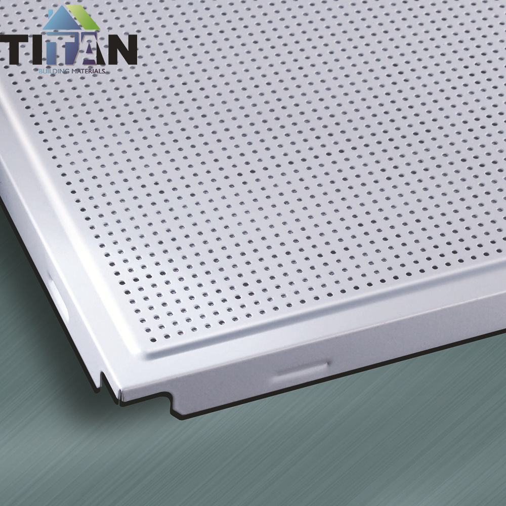 Ingeniería de comercio exterior techo de aluminio perforado integrado 30x120 placa grande fabricante de refuerzo de aluminio blanco puro