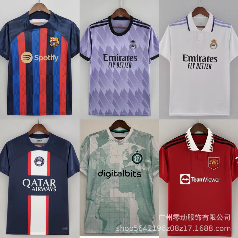 2223 Jersey Paris Real Madrid Manchester United Barcelona Dortmund Lfc Ac Inter Milan France Argentina Football Jerseys