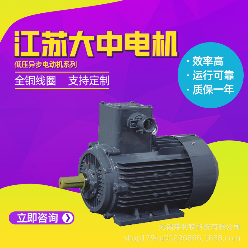 Jiangsu Dazhong Motor Ybe4 Series Second-Level Energy-Efficiency Explosion-Proof Low-Voltage Three-Phase Asynchronous Motor Direct Supply from the Manufacturer