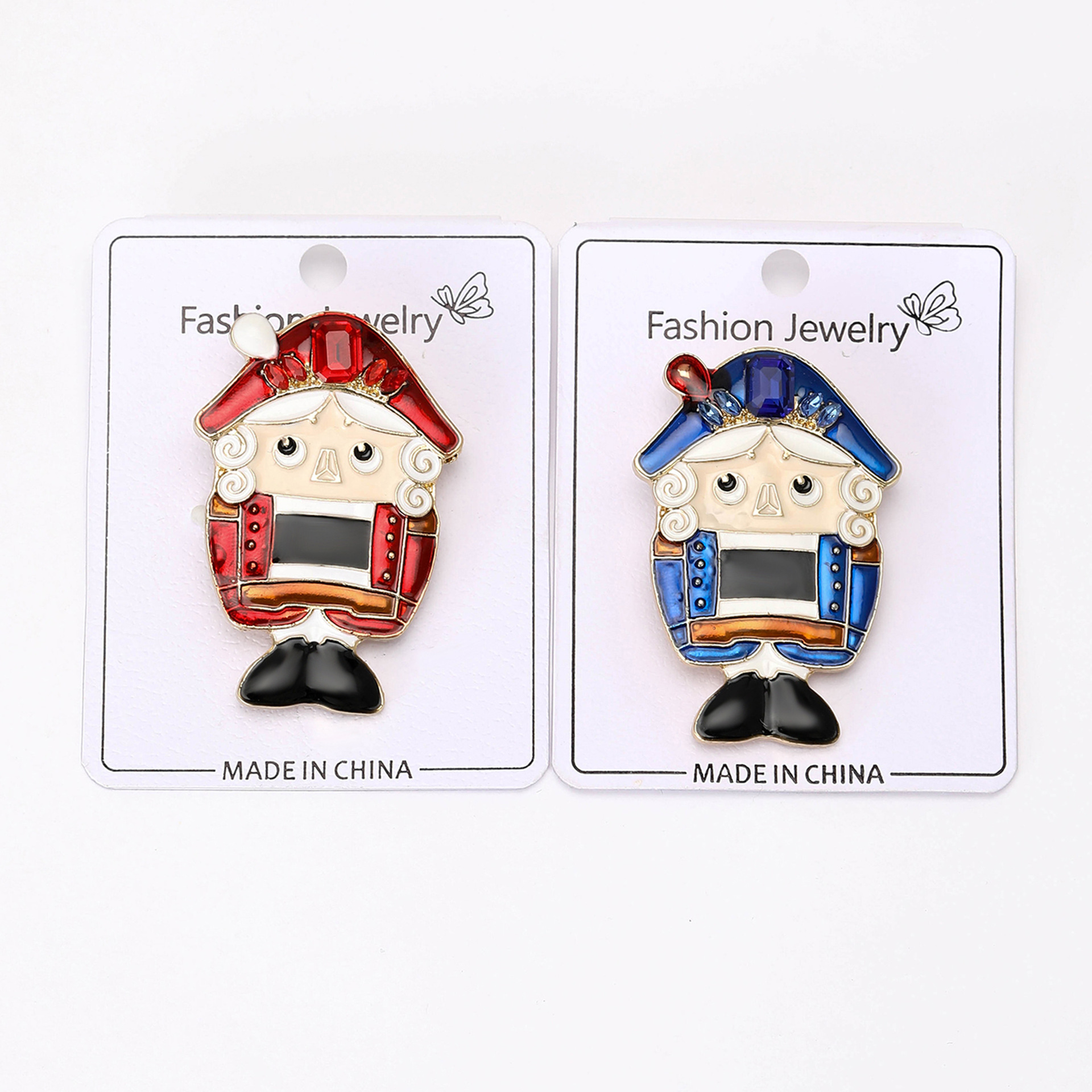 Fashion Enamel Oil Dropping King Brooch Creative Fairy Tale Cartoon Character Corsage Jewelry Pin Accessories Unisex