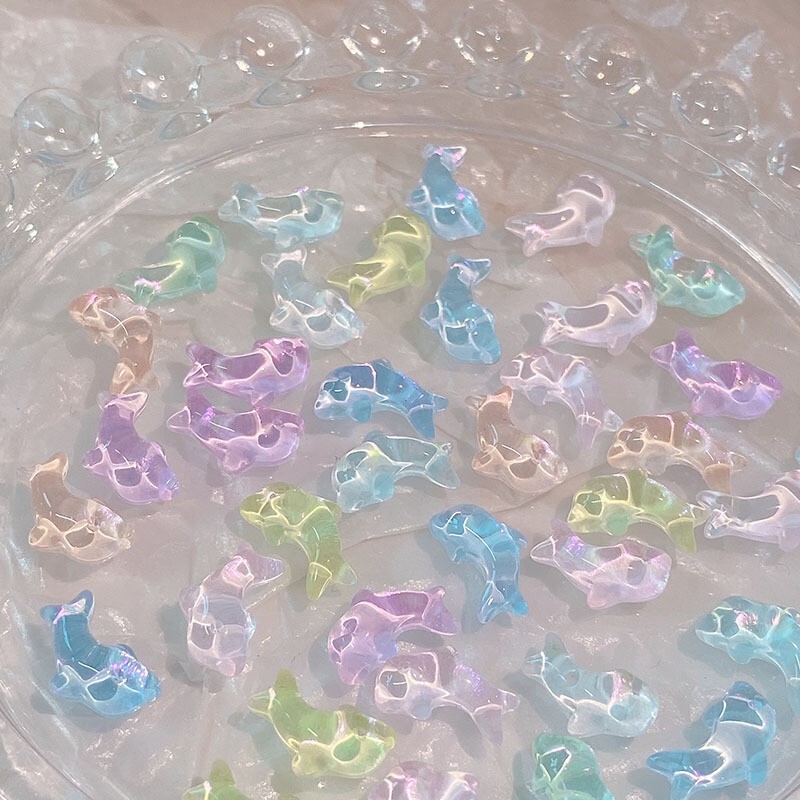 Wholesale net red explosions Joker ice through the starry sky mocha dolphin stereo resin nail jewelry DIY tiktok Wholesale net red explosions Joker ice through the starry sky mocha dolphin stereo resin nail jewelry DIY tiktok