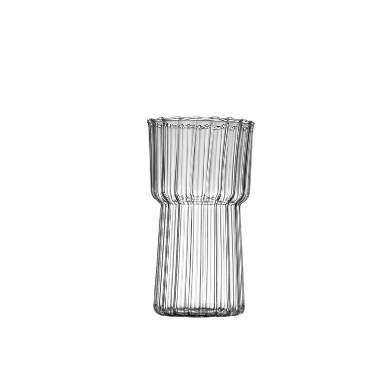 Caneca de café de vidro borossilicato listrada moderna_voghion.com