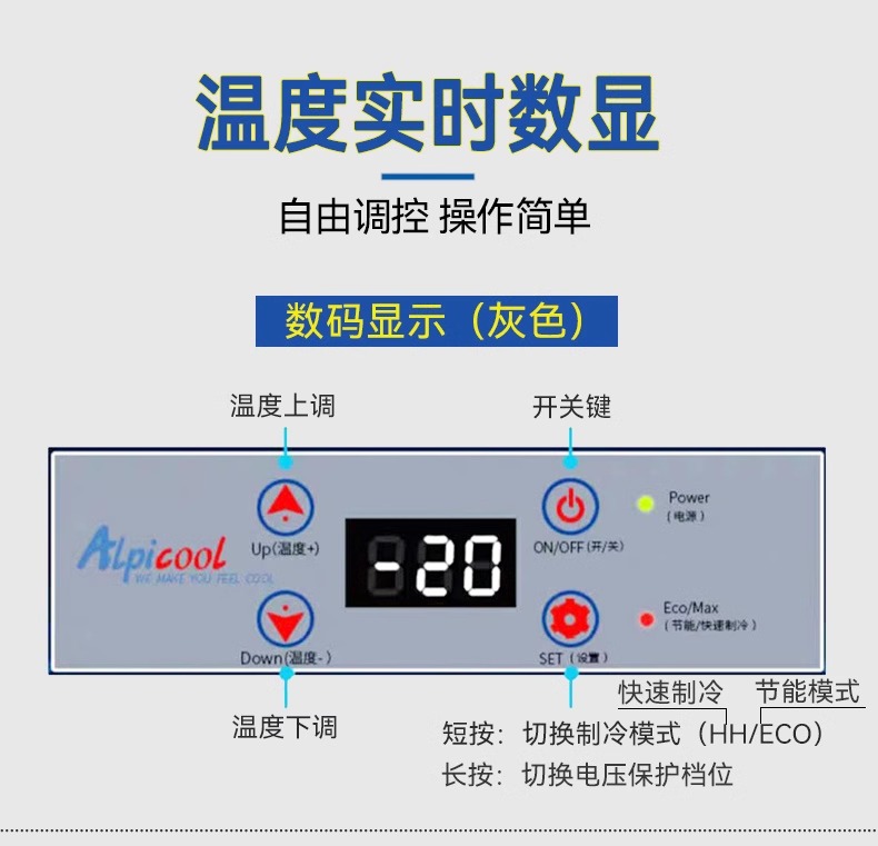 Binghu Car Refrigerator Refrigeration Compressor Car Home Dual-Purpose Freezer and Refrigerator Universal Car Truck Freezer