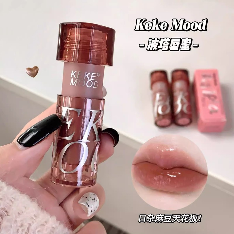 kekemood原色波塔水光裸色润唇蜜唇釉不挑皮不掉色显白口红镜面女|undefined
