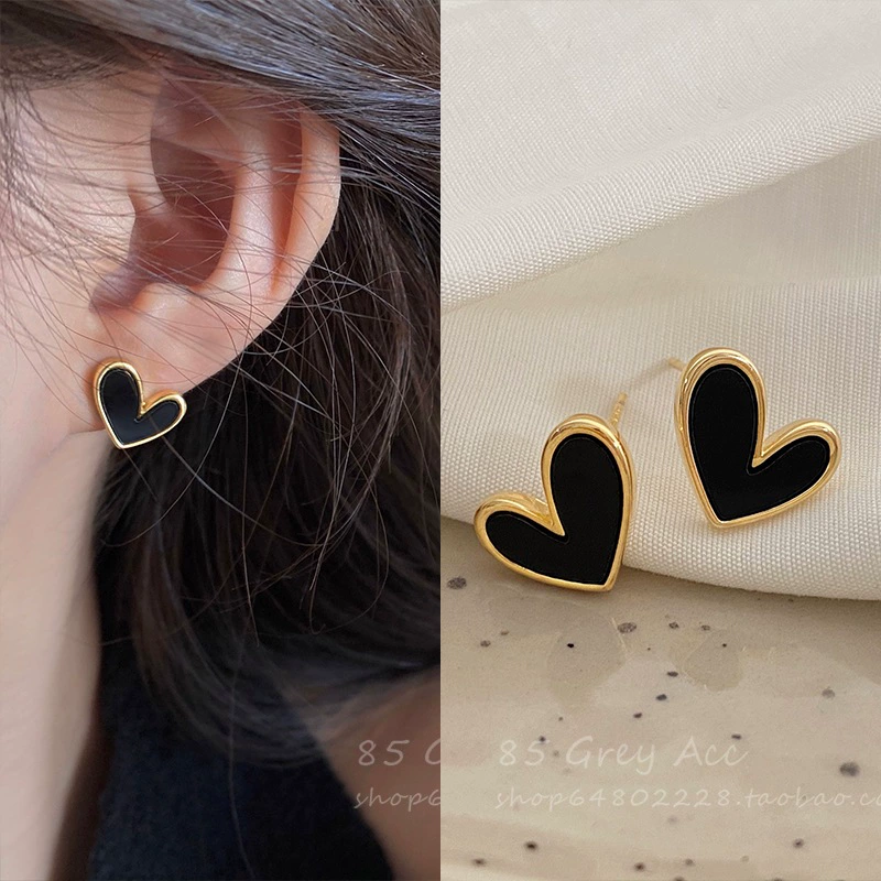 Серьги, серебряный штифт, в стиле Шанель, серебро 925, легкая роскошь, высокое качество