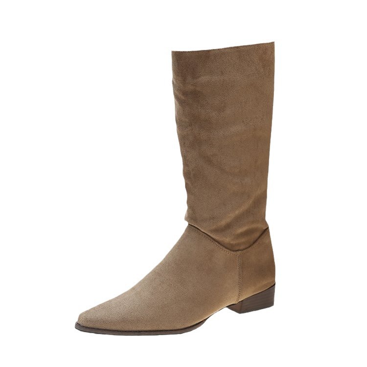Tall Flat Retro Cowboy Boots 5