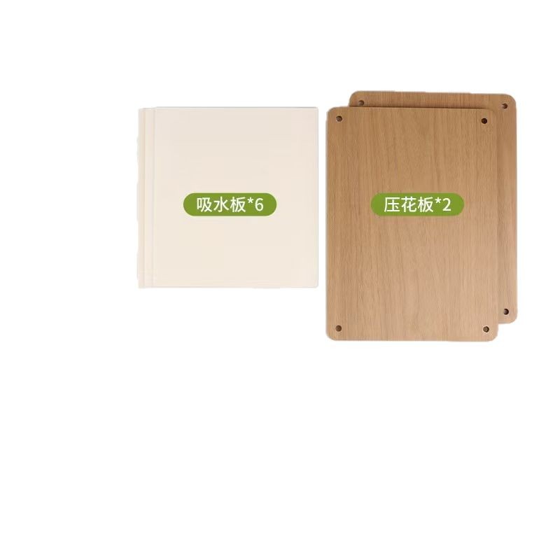 Tablero de madera en relieve, paquete de material de muestra de planta de bricolaje hecho a mano, máquina de prensado de flores secas, herramienta de creación de marcos de fotos de marcadores