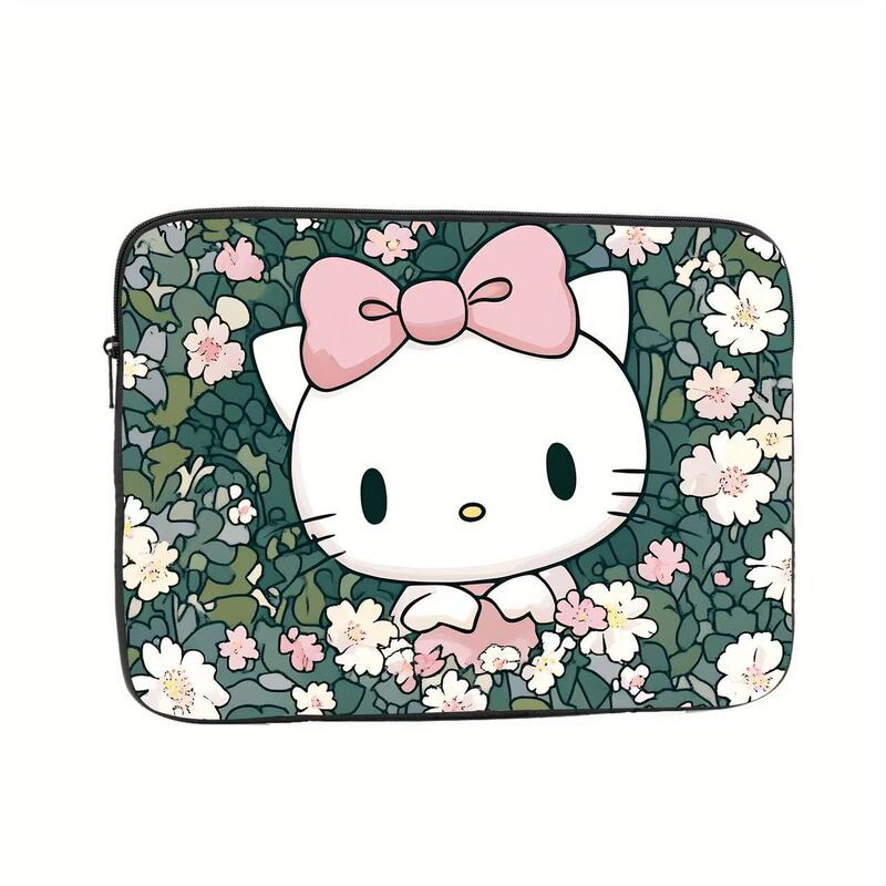 Hot-Selling Hello Kitty Computer Protective Cover Cartoon Kt Cat Girl Cute Inner Bag Shock-Proof and Water-Repellent Cosmetics Bag