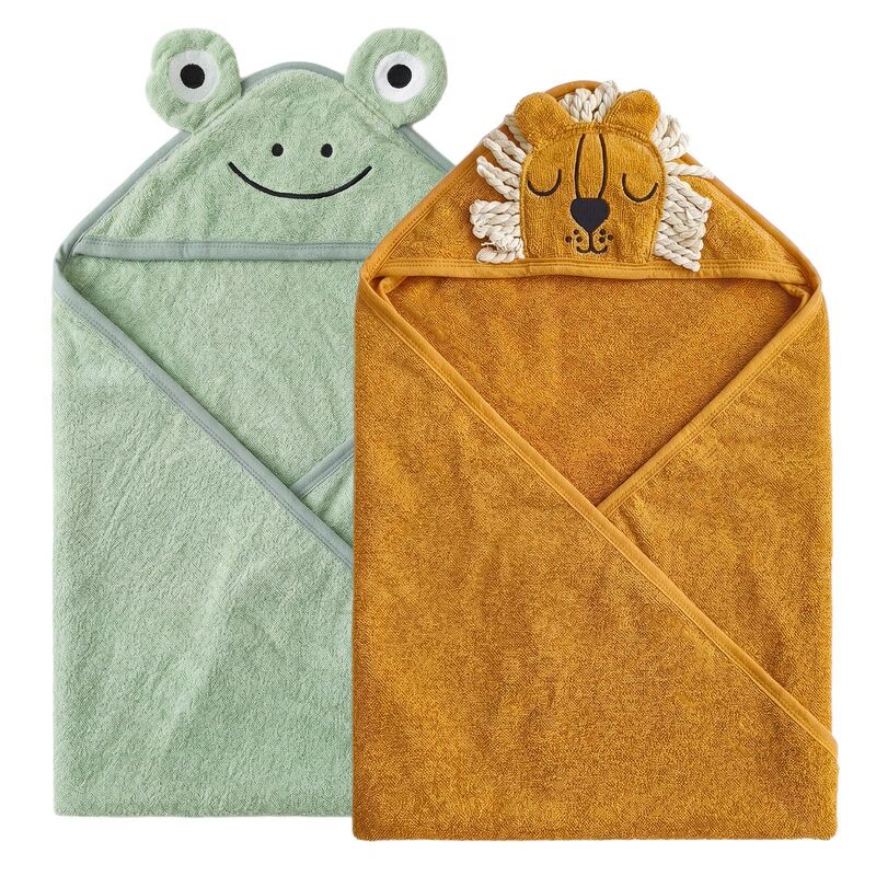 Baby bath towel absorbent hooded cotton 32 strands lint-free foreign trade newborn children hooded cape baby quilt