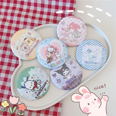 Sanrio Badge: Kuromi KT Cartoon Brooch Pin, Instagram-Friendly GUMI Bag Charm Plate, Tinplate GUMI Design