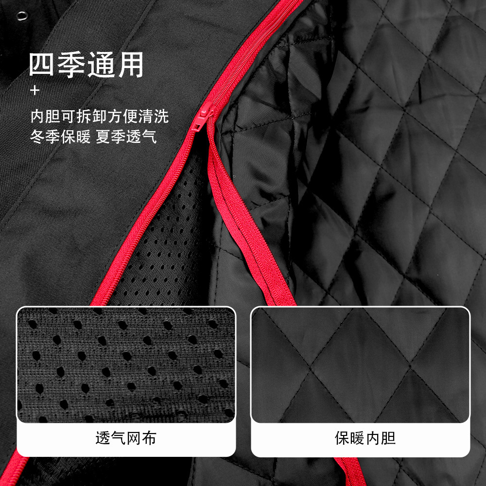 Ropa de ciclismo Chaqueta de motocicleta de cuatro estaciones para hombre Ropa de motocicleta impermeable Carreras de cercanías Chaqueta térmica a prueba de caídas Traje de mujer