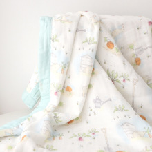 瑕疵婴儿纱布浴巾被子宝宝童被新生儿婴童盖毯幼儿园午休被围嘴等