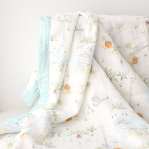 Baby gauze bath towel six-layer quilt baby baby quilt newborn baby blanket kindergarten lunch break quilt wrap