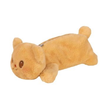 재고 델리 버터 곰 공동 연필 케이스 3 차원 봉제 인형 연필 케이스 작은 소녀 귀여운 봉제 가방