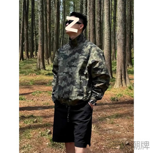 Three-Proof Camouflage Sun Protection Clothing Men's Summer American Thin Retro Outdoor Mountaineering Sports Jacket Stand-Up Collar Work Jacket