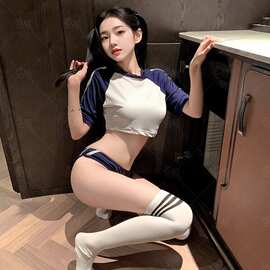 娃娃爱衣日系清纯制服蓝白色学妹装泳衣可爱风清纯套装泳装情趣内