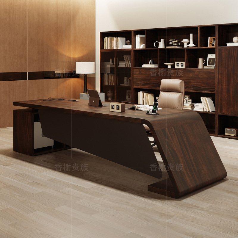 Solid Wood Boss Desk, Simple Modern Office Executive Desk, Light Luxury High-End Executive Desk, Office Desk Solid Wood Boss Desk, Simple Modern Office Executive Desk, Light Luxury High-End Executive Desk, Office Desk