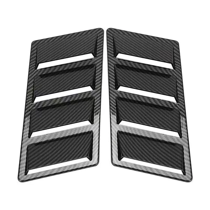 Автомобильная листовая доска декоративная имитация акульих щек автомобильная модификация имитационная наклейка капота декоративное выходное отверстие из углеродного волокна
