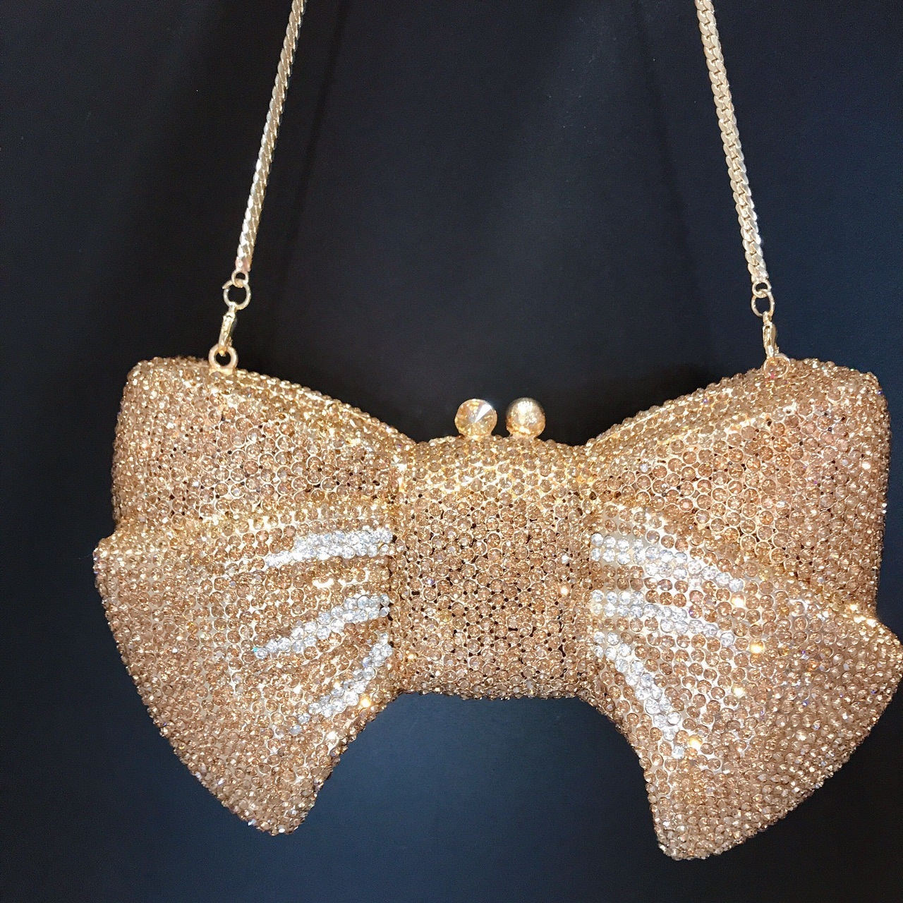 Seleccione estrictamente el nuevo arco transfronterizo con diamantes bolsas de cena bolsas de mano de diamantes bolsas de maquillaje pequeñas bolsas de mujer